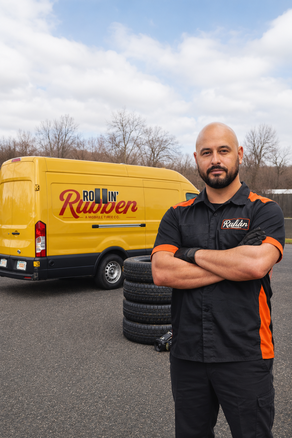 Marco Mendoza, owner of Rollin' Rubber
